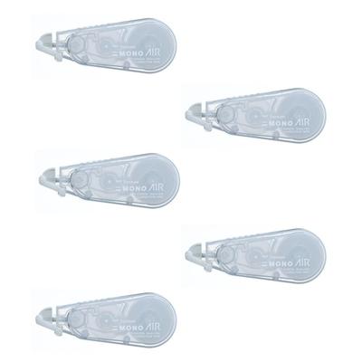 Tombo Fita Corretiva W Mono Air 5mm Alta Transparência (Toque Leve, Adesão), 10m, Branco, Pacote com 5, CT-CA5C24-5P