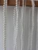 Ruban en dentelle nacre blanc cassé orné de perles pour accessoires décoratifs