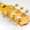 Musiclily Pro Vintage 3L+3R Guitar Locking Tuners for LP Les Paul Electric/Acoustic Guitars, Gold/Green Buttons