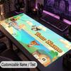Custom Text Big Mousepad, Extended Desk Pad For Laptop Work GameAnimal Crossing