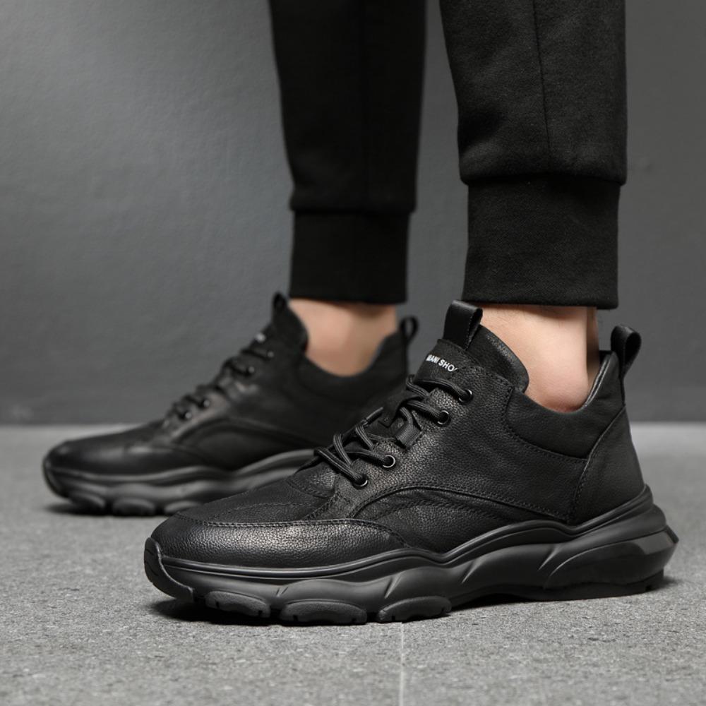 Men Casual Shoes Winter Plush Insulation Genuine Leather Leather Sports and Leisure Shoes Luxury Sneakers Zapatos Para Hombre