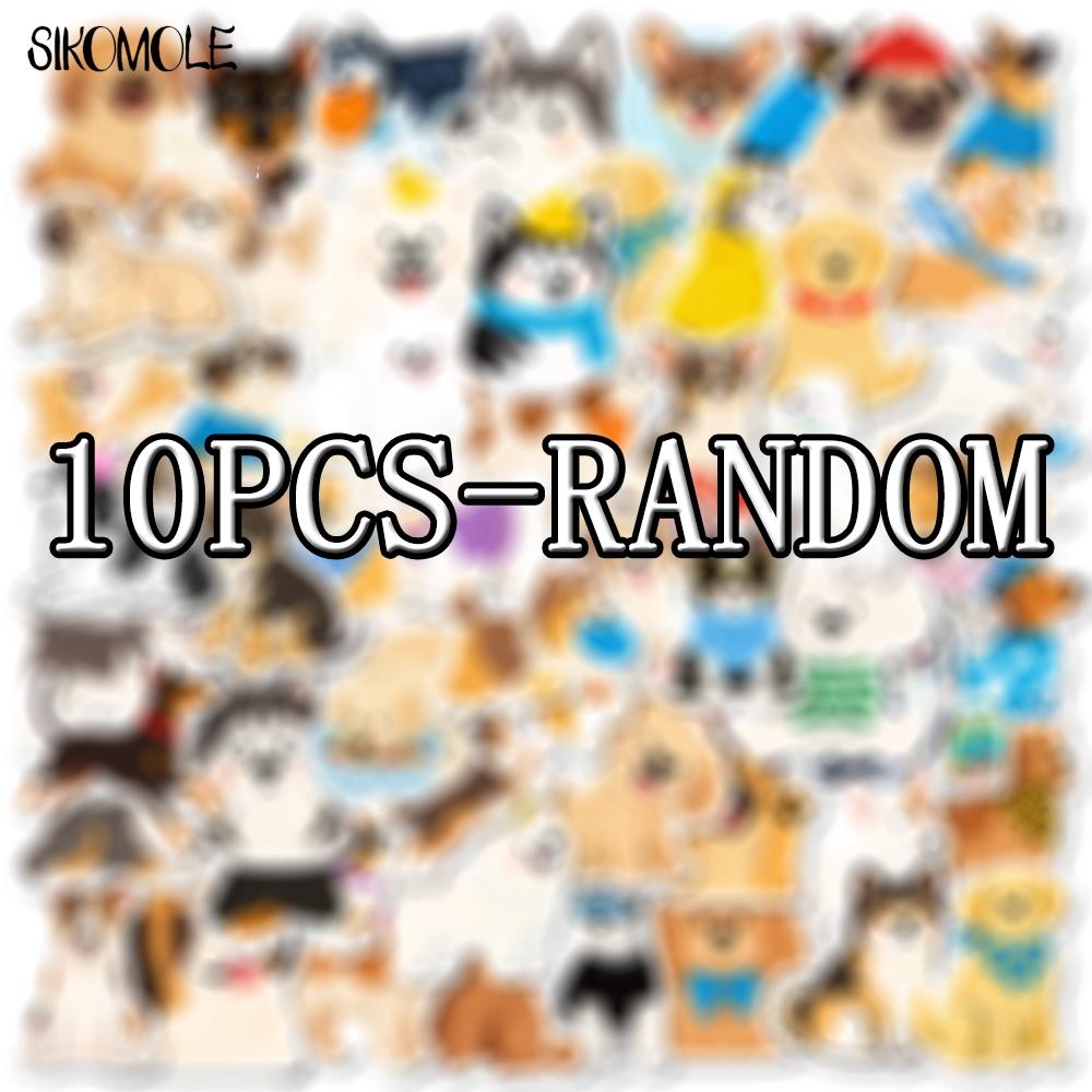10 30 50Pcs Hand Drawn Cartoon Dogs Stickers Kawaii Anime Gym For Diy Pvc Decoration Laptop Guitar Waterproof Graffiti Sticker