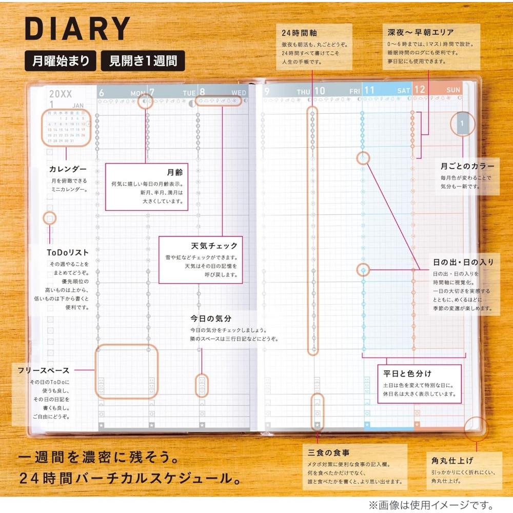 Kokuyojibun Notebook Diary 2026 Refill Monthly Weekly A5 Slimni  Jr 26 StartIng In November 2025 A5 Slim