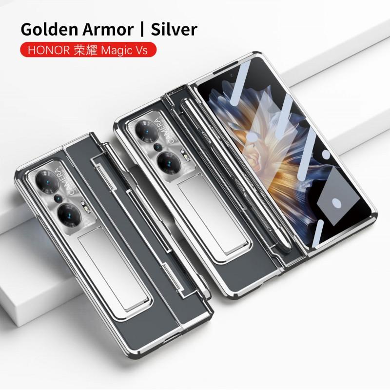 Transparent Full Coverage Case Honor Magic With Pen Slot Shockproof PC Shell Slim Foldable Design