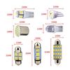 Pachet interior cu LED-uri pentru mașină 14 buc pentru kit de lumini pentru plăcuțe de înmatriculare T10 36 mm.