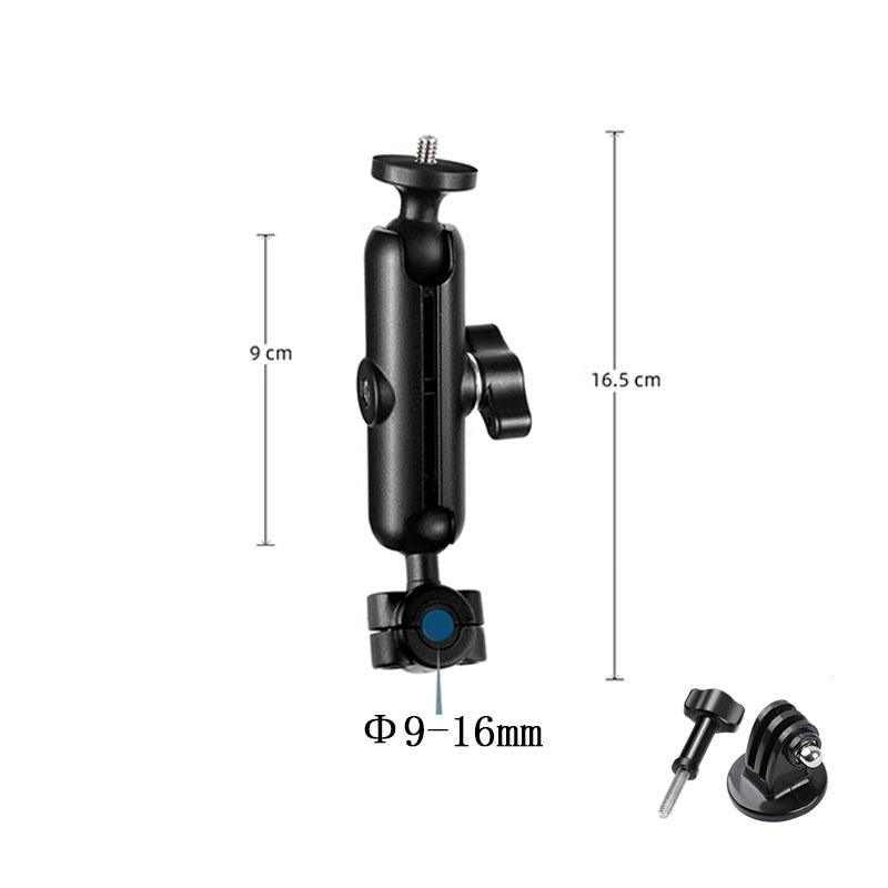 Bicycle Riding Clip Fixed Bracket Bike Handlebar Mount Holder Adapter Clamp Base w 1/4 for Gopro Action Osmo Insta 360 X4 X3