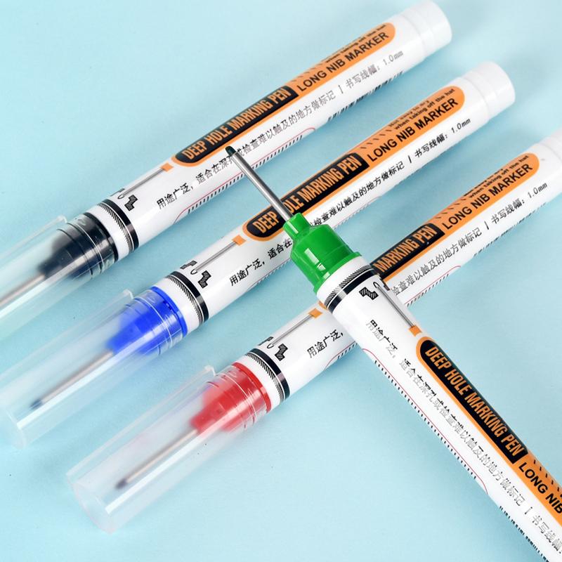 1 Stück Langer Nadel Marker Stift Wasserdicht Metall Badezimmer Holzbearbeitung Fliese Schraube Tiefes Loch 20mm Strich Stift Marker Stift