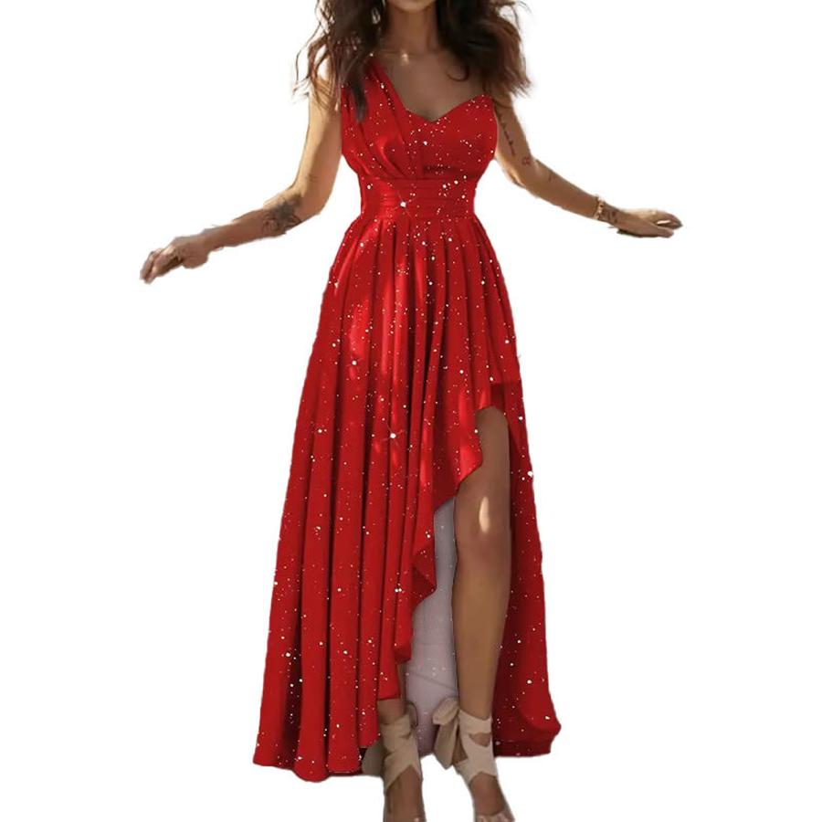 Spring New Arrivals Women's Wear Elegant Graceful Slim Fit Shoulder Strap High Waist Evening Gowns Dress