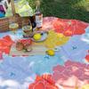 Musubi Furoshiki 100 Hime Aqua Drop Adeline Klam Peony Orange 100cm Polyester Water Repellent Treatment