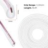 CTRICALVER Car Door Edge Protector, 5M Car Edge Trim Seal Protector U Shaped Car