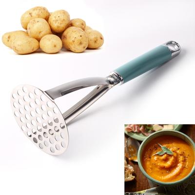 Kartoffelstampfer Edelstahl Kartoffelpresse Matschschieber Haushalt Küche Gemüse Obst Stampfer
