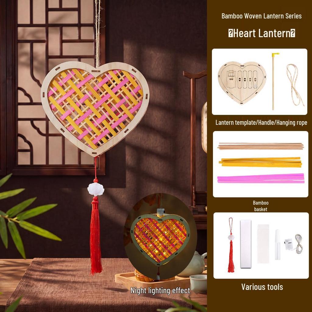 Handmade DIY Mid-Autumn Festival Luminous Rabbit Flower Lantern Kit