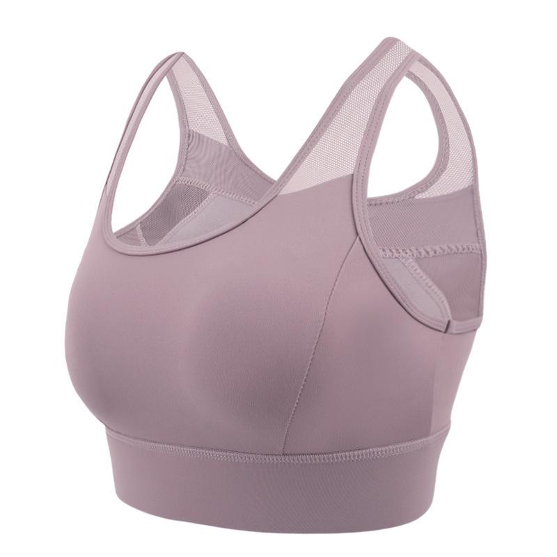 Dámská vysoce pevná nárazuvzdorná sportovní podprsenka s boční podporou a pevnými ramínky - Ideální pro běh a fitness