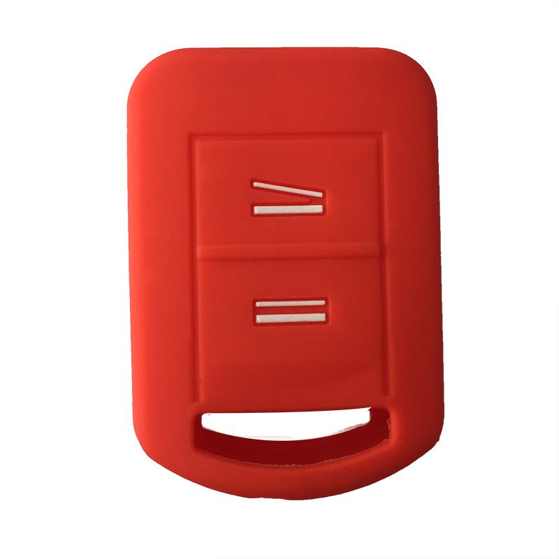 

Silicone Car Key Case Fob Cover for Opel Vauxhall Corsa Agila Meriva Combo 2 Button Remote Key Cover Case красный