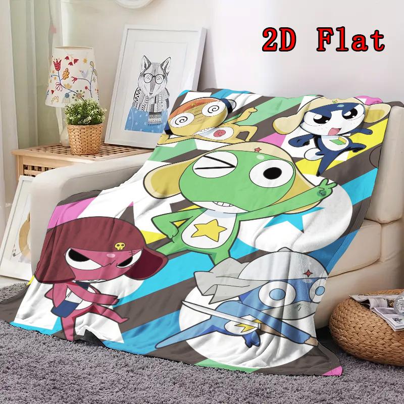 Keroro 2D Flat Pattern Flannel Blanket High Quality All Seasons Warmth and Comfort Perfect for Christmas Gifts.SMT0917520