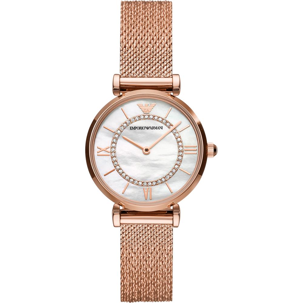 

Emporio Armani Gianni T-Bar Rose Gold Stainless Steel Ladies Quartz Watch AR11320 рожевий колір золота