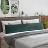 Sofa Cushions 2 Pieces Dark Green 200 X 40 Cm Cord Fabric
