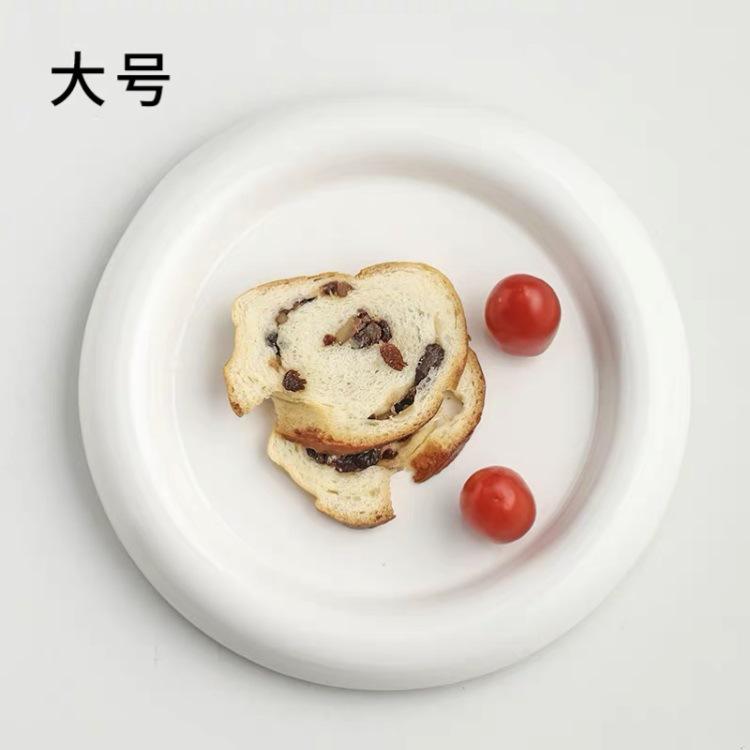 Veselă stil ins coreean farfurie plinuță valoare estetică ridicată blogger de rețea același farfurie de desert mic dejun farfurie pentru bijuterii