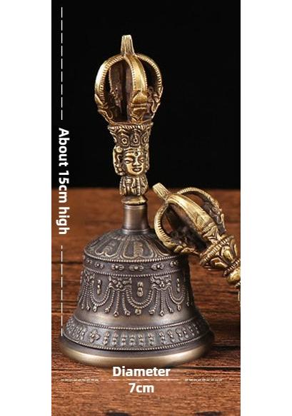 Nepal Bronze Bell Ethereal Sound Tibetan Buddhist Temple Vajra Bell Dorje Wholesale
