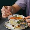 Retro French Style Coffee Cups Light Luxury Exquisite Flowers Afternoon Tea Mug Household Breakfasts Milk Cup Tableware Gifts