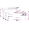 VidaXL Lit à sommier tapissier et matelas Noir 160x200 cm Velours 3127741