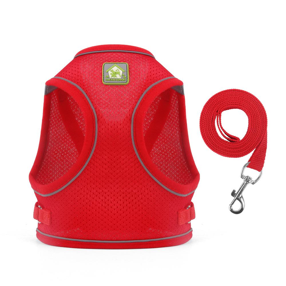 New Pet Chest Strap Vest Dog Leash Reflective Breathable Mesh Dog Leash Pet Supplies