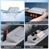 For Nissan N7 Primera Car Center Console Screen Rear Silicone Storage Box ETC Mount Organizer Tray Interior Accessories