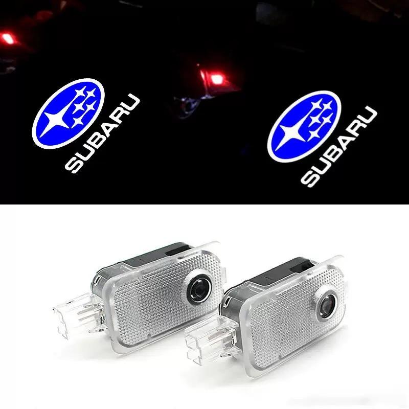 2PCS HD Car Led Door Welcome Light Projector Lamp For Subaru Outback Legacy Impreza Tribeca Forester XV nbb0