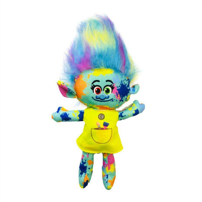 Dreamworks Movie Trolls World Tour Poppy Branch Barb Plush Doll Soft Toy Perfect For Kids