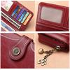 Portafoglio da Donna Pochette Vintage Pelle di Alta Qualità Portafoglio Lungo da Donna Retro Portamonete con Cerniera Cinturino Portamonete