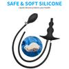 Inflatable Anal Plugs Enema Sex Toys Couples Squirting Vaginal Cleaner Silicone Anal Plugs Vaginal Dilator Anal Pump Adult 18 Toys
