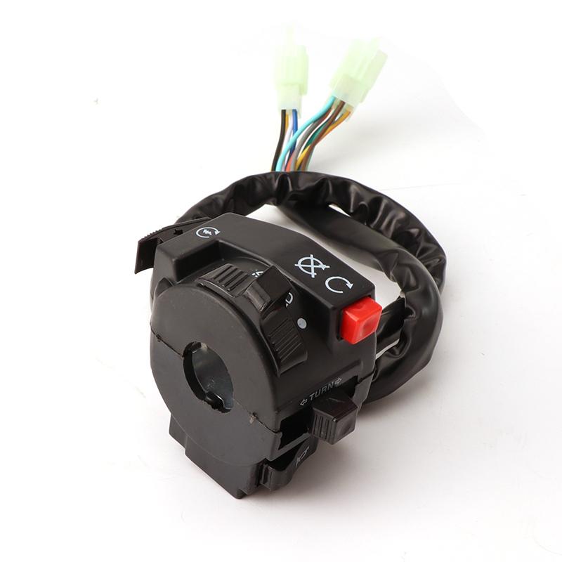 Motorcycle Handlebar Switch Assembly Multi-function Left Turn Signal Horn Start Choke Starter Switch For 7/8" 22mm ATV/Quad