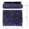 Inden Wallet Nagomi Billfold 7527 Navy Deerskin x Red and Black Lacquer Dragonfly Pattern [Inden-ya] Bi-fold
