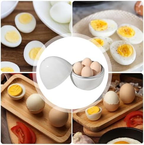 Microwave Egg Cooker for 4 Eggs | Healthy & Safe Breakfast Egg Steamer | Ideal Container for Cooking, Serving & Storing