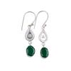 Natürlicher Grüner Onyx Edelstein 925 Sterling Silber Schmuck Handgefertigte Ohrringe 1,70" EE-8-13
