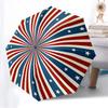 1PC Stars Stripes Automatic Folding Umbrella - Compact 8-Rib Design, Durable Plastic & Iron, Lightweight for Outdoor Daily Use, Festive Gift096