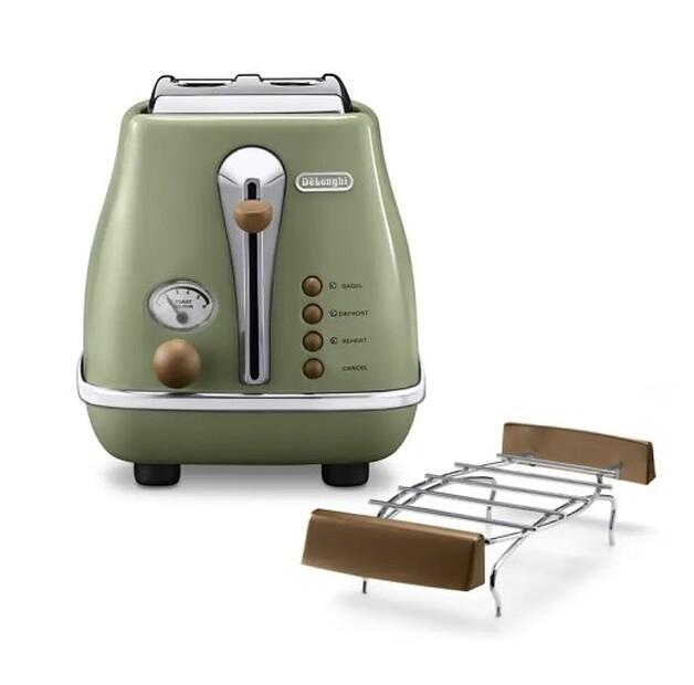 Toaster De'Longhi Icona Vintage CTOV 2103.GR oliv