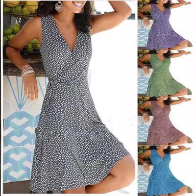 Floral Belt Dress - Women's 2024 Fashion Mood