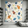 Cute Cartoon Wall Tapestry Aesthetic Wall Hanging Printed Fabric Blanket Decorative Tapestries for Bedroom Living Room Home Decor