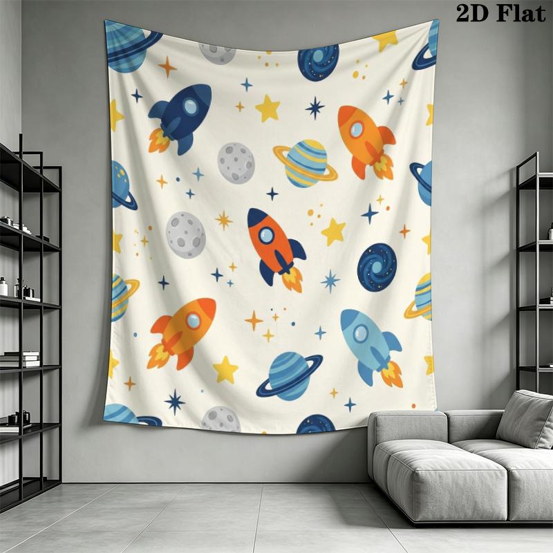 Cute Cartoon Wall Tapestry Aesthetic Wall Hanging Printed Fabric Blanket Decorative Tapestries for Bedroom Living Room Home Decor