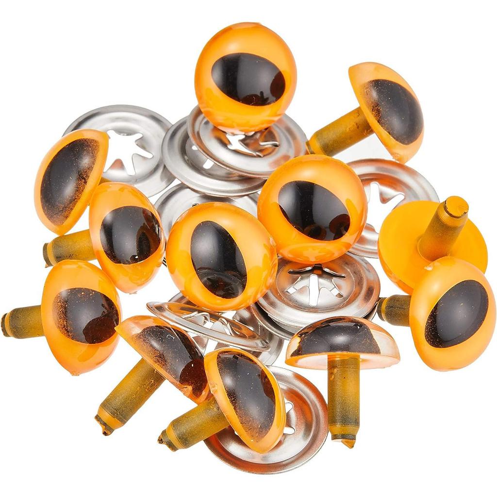 Nippon Chuko Cat Eye Buttons, 15mm, 8 pieces, CE276, Craft Supplies, Buttons & Hooks, Eye-Shaped Buttons