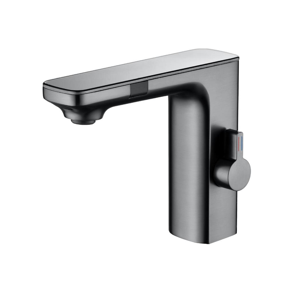 Infrared Sensor Basin Faucet with Temperature Display for Hot and Cold Water