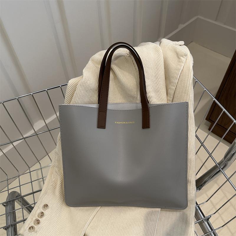 Large Capacity Soft Pu Fashion Shoulder Bag For Women 2024 New Trendy Street Style Tote