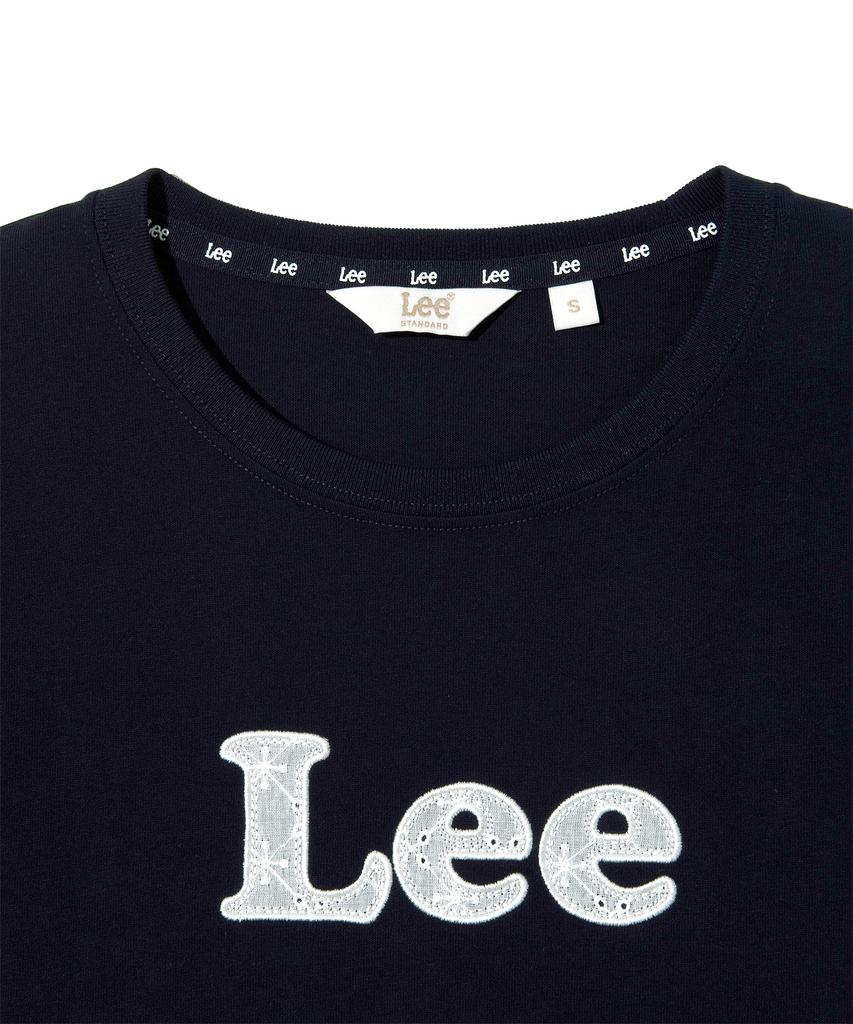 LEE Women'S Lace Applique T-Shirt Navy
