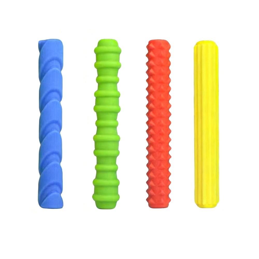 4 pcs Textured Handwriting Pen Cover Silicone Pencil Sleeves Relax Pencil Grips Handwriting