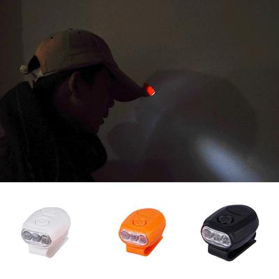 LED Headlamp Cap 90 Degree Light Clip-on Rotary Fishing Hat Head Lamp Lantern