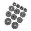 23Pcs Drum Felt Pad Cymbal Kit NonSlip with Base Wing Nuts Washer Percussion Accessories(Gray )