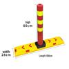 DAXTE 100cm Plastic Traffic Lane Divider Post