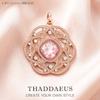 Rose Flower Ornament Pendant Brand New Jewelry Accessories Romantic Gift For Women