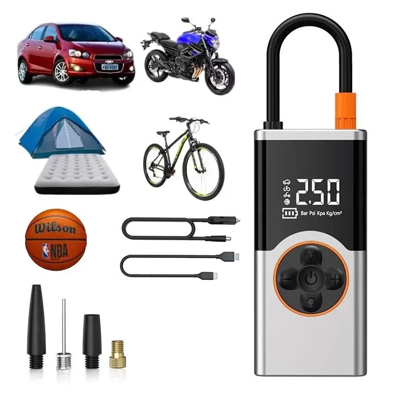 100W Portable Car Wireless Air Pump Portable Car Mini Multi-function Tire Pump Automatic High Pressure Air Pump Fast Charge